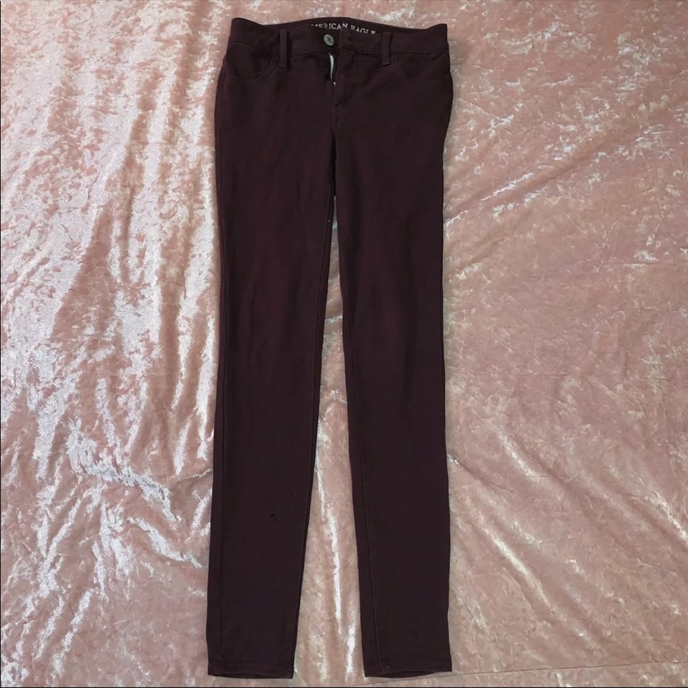 American Eagle Maroon Jeans